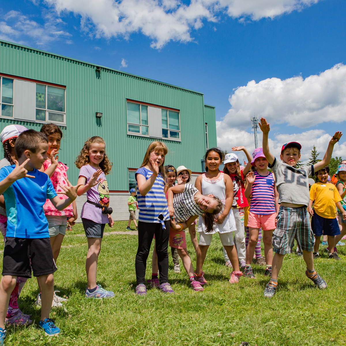 Campeurs des camps d'été