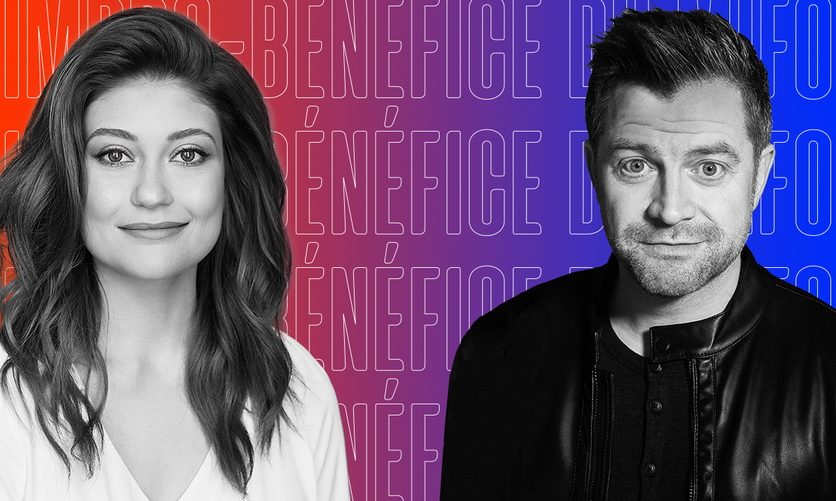 Impro-bénéfice : Une soirée inédite avec Katherine Levac et Patrick Groulx